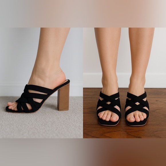 Journee Collection Shoes - Journee Collection Signature Black High Heel Sandals